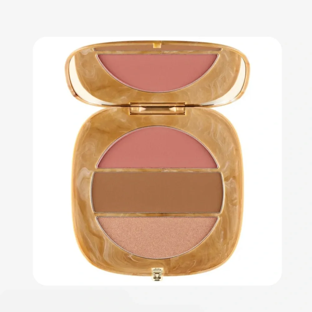✨Marc Jacobs O!Mega X Three Blush-Bronze-Highlighter Palette 200 TAN-TASTIC GLO!